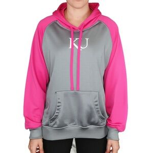 Proedge Knights Apparel KU Hoodie XL‎ Grey Pink University Of Kansas College
